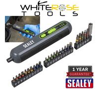 Sealey Cordless Screwdriver with Bit Set 4V 25pc