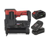 Sealey Cordless Staple , Nail Gun Kit 18G 20V 2 Batteries CP20VNGKIT