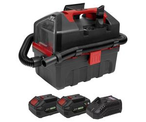 Sealey Cordless Wet & Dry Vacuum Dust Extractor 20V 2 4Ah Batteries Kit