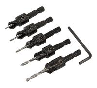 Sealey Countersink Drill Bit Set 5pc