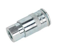 Sealey Coupling Body Female 1/4"bsp Pack Of 5 Acp15