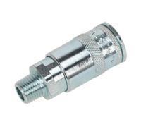 Sealey Coupling Body Male 1/4"bspt Pack Of 5 Acp16