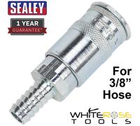 Sealey Coupling Body Tailpiece for 3/8" Hose Quick Release 1/4" BSP Air Coupler