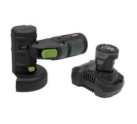 Sealey CP108VAG 10.8V 2Ah Ø85mm Cordless Angle Grinder Kit, Black