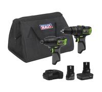 Sealey CP108VCOMBO3 2 x SV10.8 Series Cordless Power Tool Kit 10.8V - 2