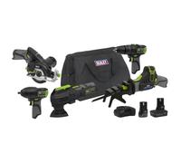 Sealey CP108VCOMBO8 5 X 10.8V Sv10.8 Series Cordless Combo Kit - 2 Batteries