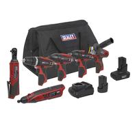 Sealey CP1200COMBO2 12v 6 Piece Cordless Tool Set cp1201 cp1202 cp1203