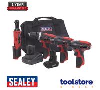 Sealey Cordless Power Tool Combo CP1200COMBO 4x12V SV12 Series 4-piece 2x1.5Ah Li-ion