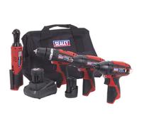 Sealey CP1200COMBO CP1200 Series 4 x 12V Cordless Power Tool Combo Kit