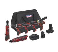Sealey CP1200COMBO2 6 x SV12 Series Cordless Power Tool Kit 12V - 2 Batteries