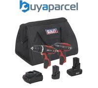 Sealey CP1200COMBO6 2 x SV12 Series Cordless Power Tool Kit 12V - 2 Batteries