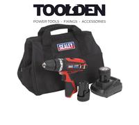 Sealey 12V SV12 Series Ø10mm Combi Drill Kit - 2 Batteries - CP1201KIT