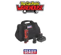 Sealey 12V SV12 Series 3/8"Sq Drive Ratchet Wrench Kit - 2 Batteries CP1202KIT, Red/Black