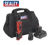 Sealey CP1202KIT Ratchet Wrench Kit 3/8" Inch Sq Drive 12V Li-ion - 2 Batteries