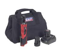 Sealey CP1202KIT Ratchet Wrench Kit 3/8" Inch Sq Drive 12V Li-ion - 2 Batteries