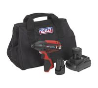 Sealey CP1203KIT Impact Driver Kit 1/4" Hex Drive 12V Li-ion - 2 B...
