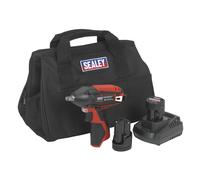 Sealey CP1204KIT SV12 Series 3/8"Sq Drive Cordless Impact Wrench Kit 12V 2Ah -