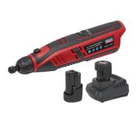 Sealey CP1207KIT 12v Cordless Rotary Tool/Engraver Kit 2 x 1.5ah Batte