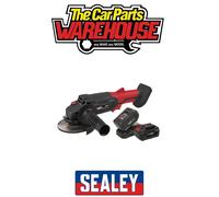 Sealey Cordless Angle Grinder CP20VAGB, 20V 115mm, 2x4Ah Li-ion, Charger & Bag