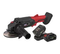 Sealey Cordless Angle Grinder CP20VAGB, 20V 115mm, 2x4Ah Li-ion, Charger & Bag