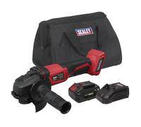 Sealey CP20VAGBKIT1 SV20 Series 115mm Cordless Angle Grinder Kit 20V 4Ah
