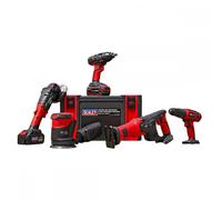 Sealey CP20VCOMBO2 5 X 20V Sv20 Series Cordless Tool Combo - 2 Batteries