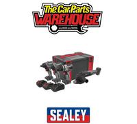 Sealey CP20VCOMBOX1 20V 1x2.0Ah 2x4.0Ah Brushless Tool Combo 4pc Kit