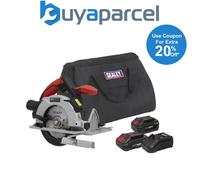 Sealey CP20VCSKIT SV20 Series 150mm Cordless Circular Saw Kit 20V - 2 Batteries