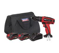 Sealey CP20VDD 20v Cordless Combi Drill 2 x 2ah Li-ion Battery Charger Bag