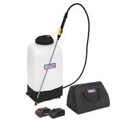 Sealey CP20VGBSKIT1 Cordless Garden Backpack Sprayer 15L 20V 2Ah Sv20 Series