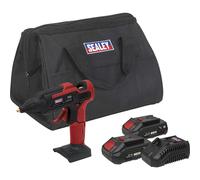 Sealey CP20VGGKIT Cordless Glue Gun Kit 20V 2Ah Sv20 Series - 2 Batteries