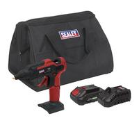 Sealey CP20VGG 20v Cordless Glue Gun 1 x 2ah Li-ion Battery Charger Bag