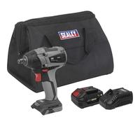Brushless Impact Wrench Kit 1/2"Sq Drive 20V SV20 Series 350Nm 4Ah