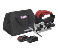 Sealey CP20VJS 20v Cordless Jigsaw 1 x 2ah Li-ion Battery Charger Bag