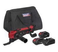 Sealey CP20VMT 20v Cordless OIS Oscillating Multi Tool 2 x 2ah Li-ion Battery Charger Bag