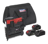 Sealey 20V SV20 Series 18G Cordless Staple/Nail Gun Kit - 2 Batteries - CP20VNGKIT