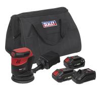 Sealey CP20VOS 20v Cordless Orbital Palm Sander 2 x 2ah Li-ion