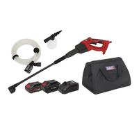Sealey CP20VPW 20v Cordless Pressure Washer 1 x 2ah & 1 x4ah Li-ion Battery Charger Bag