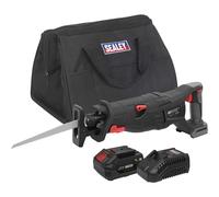 Sealey CP20VRSX 20v Cordless Brushless Reciprocating Saw 1 x 4ah Li-ion Battery Charger Bag