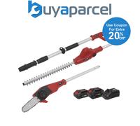 Sealey CP20VTPCOMBO SV20 Series Cordless Telescopic Hedge Trimmer & Chainsaw Kit