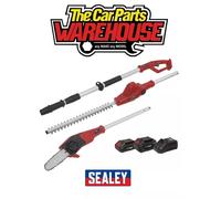 Sealey CP20VTPCOMBO Telescopic Cordless Hedge Trimmer & Chainsaw Kit 20V Sv20 Series - 2 Batteries