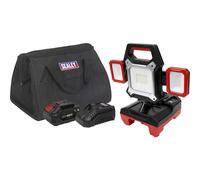 Sealey CP20VWL 20v Cordless Work Light 1 x 4ah Li-ion Battery Charger Bag