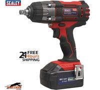 Sealey CP400LI Red 18V 1/2"Sq Drive Cordless Impact Wrench With B