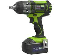 Sealey CP400LI 18V Cordless 1/2"Sq Impact Wrench with 3.0Ah Li-ion Kit Red