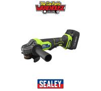 Sealey CP401LIHV 115mm Cordless Angle Grinder 18V 3Ah - Green