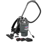 Sealey CP40VBV 40v SV20 Cordless Backpack Vacuum Cleaner 2 x 4ah Li-ion Battery Charger