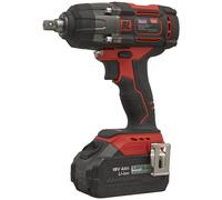 Sealey Cordless Brushless Impact Wrench CP650LI 18V 1/2" Sq Drive 1x4Ah Li-ion Battery Charger Case
