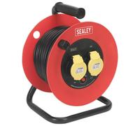 Sealey Cable Reel 25m 2 x 110V 1.5mm² Heavy-Duty Thermal Trip NEW IN BOX