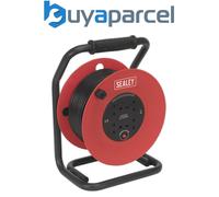 Sealey CR50/1.5 50m Heavy-Duty Cable Reel with Thermal Trip 4 x 230V