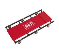 Sealey - American-Style Creeper 36" with Steel Frame & 6 Wheels - Red - SCR75